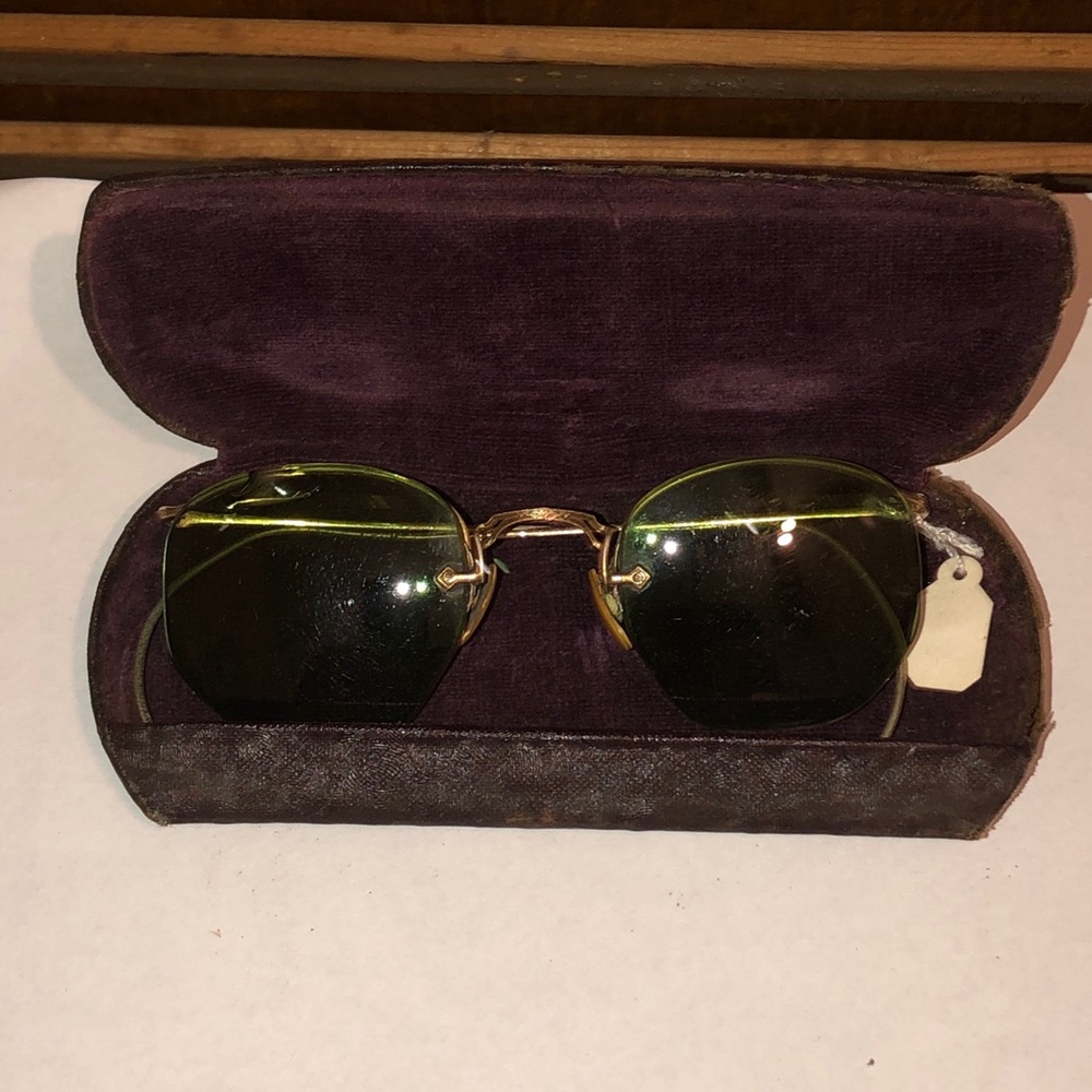 Antique Granny Frame Tinted Eye Glasses - Picture 3 of 5